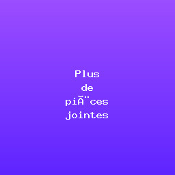 Plus de pièces jointes