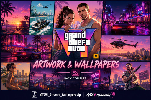 Pack Artwork & Wallpapers GTA VI