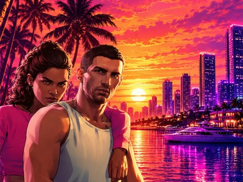 Bannière GTA6Modding — Jason et Lucia (format portrait)