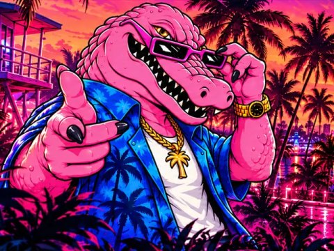 Bannière GTA6Modding — Vice, la mascotte (format large)