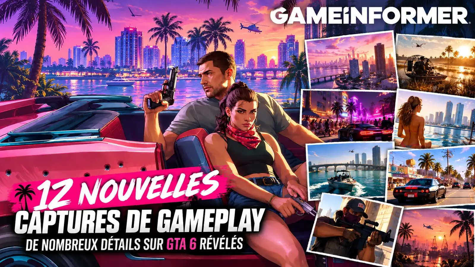 GTA 6 : les 12 nouvelles captures de Game Informer décryptées, de Vice City aux marais de Leonida